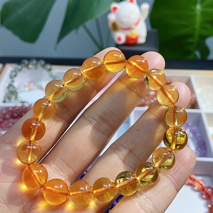 水晶手链未镶嵌黄水晶