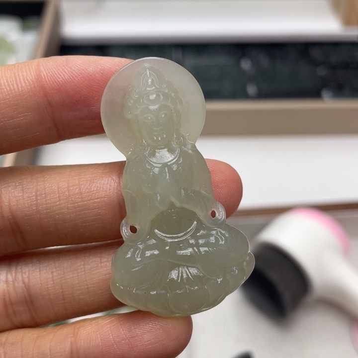 和田玉吊坠(不含链)未镶嵌