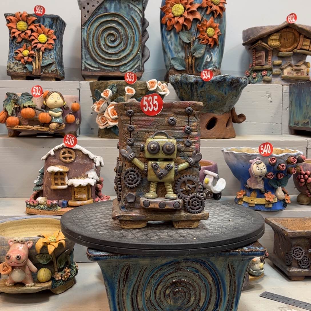 陶瓷陶然花盆535号