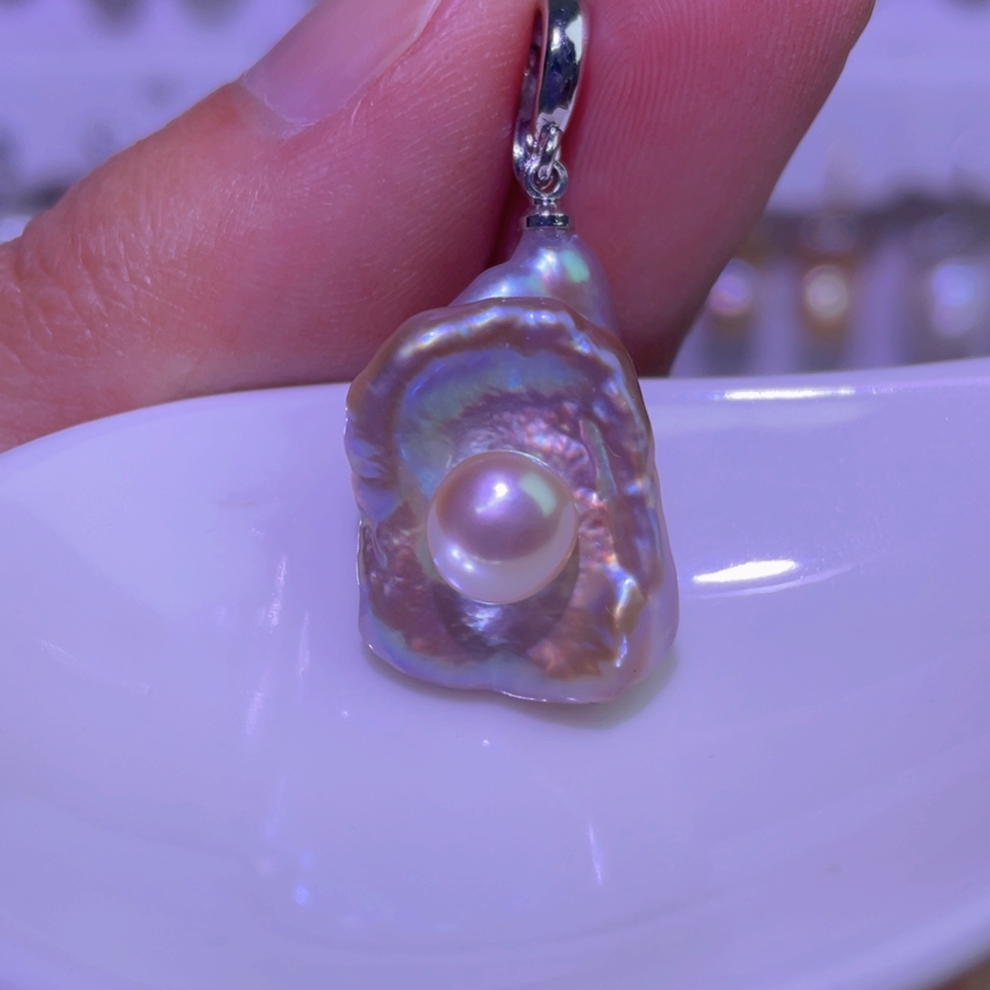 天然淡水珍珠吊坠淡水珍珠未镶嵌