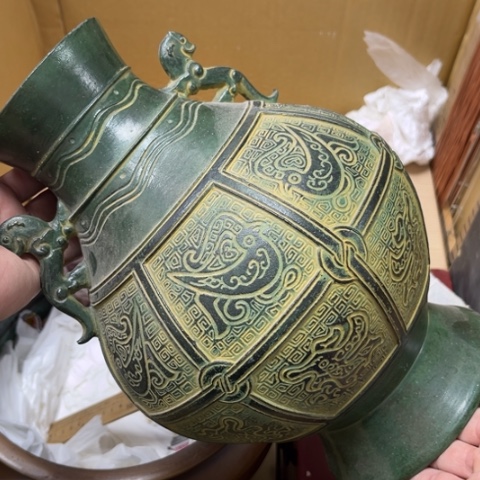 瓷片摆件工艺品瓷器摆件777 