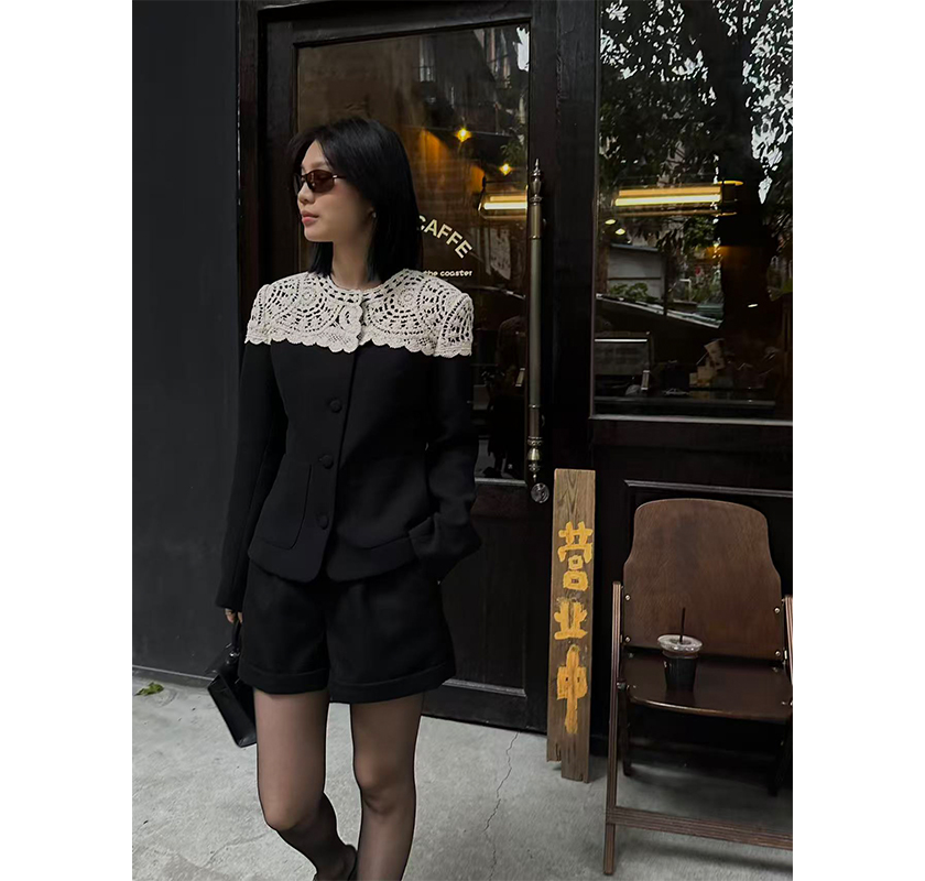 COLINE CONCISE 短裤小众设计款高级感直筒裤25FW