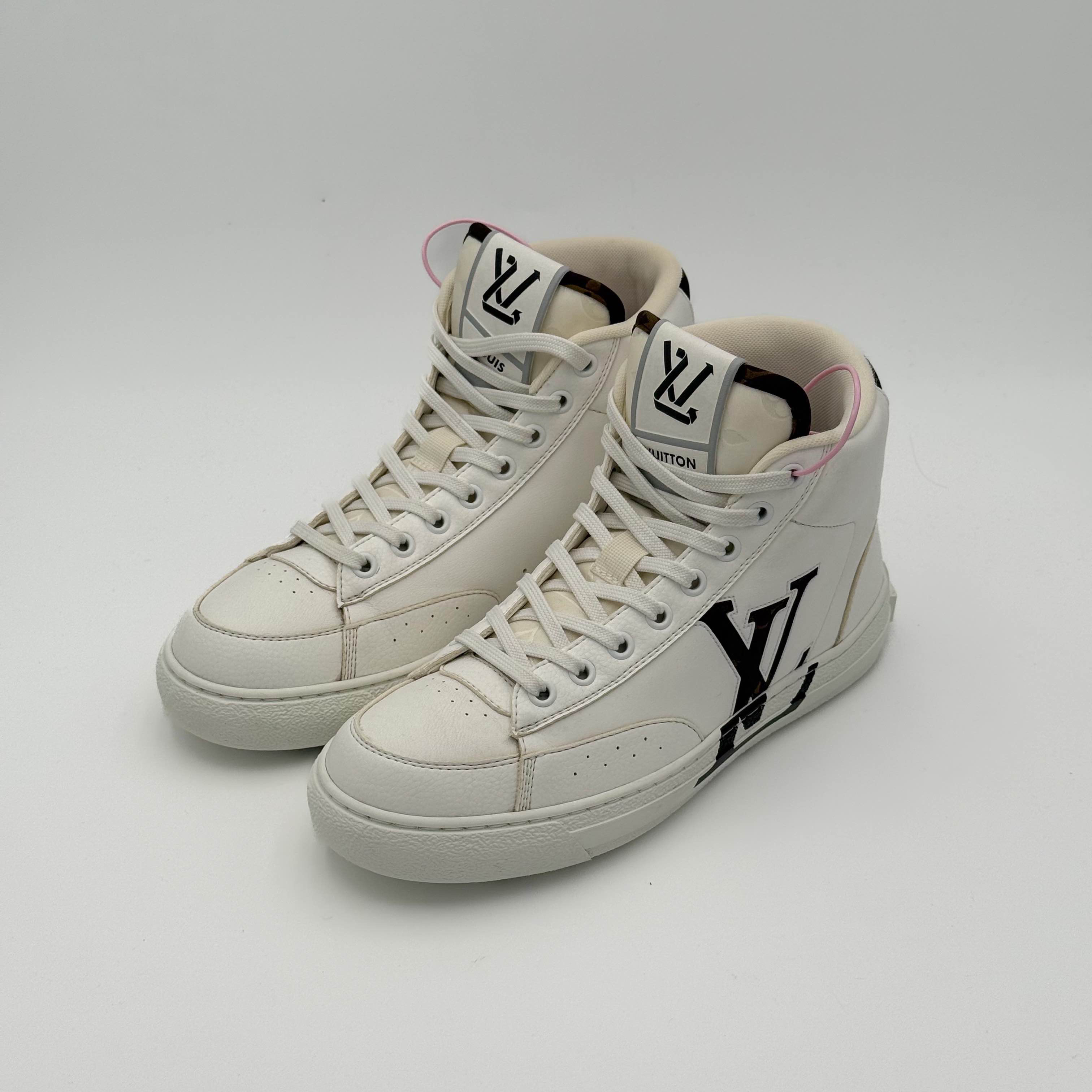 99新 LouisVuitton/路易威登 女款高帮休闲鞋/37码/DM1037