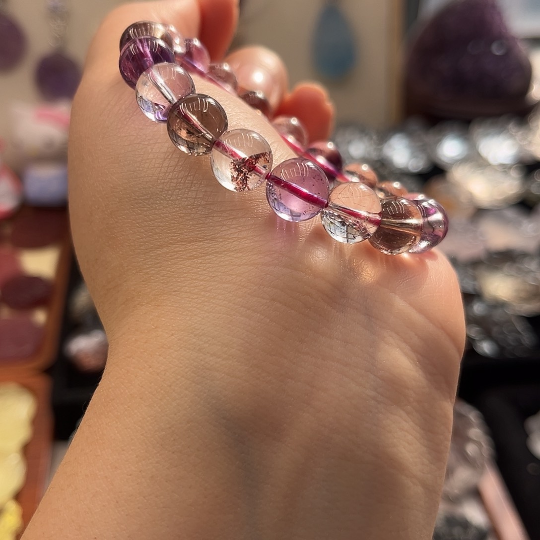 颈饰银S925镶嵌水晶远***5超七手串27