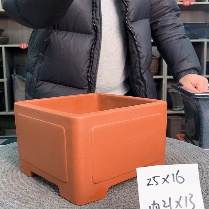 紫砂花盆6*6紫砂的花也太美