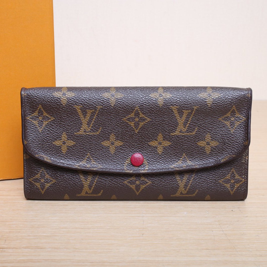 95新 LouisVuitton/路易威登 【特价黑黑】豆子钱夹 老花 PVC 2016