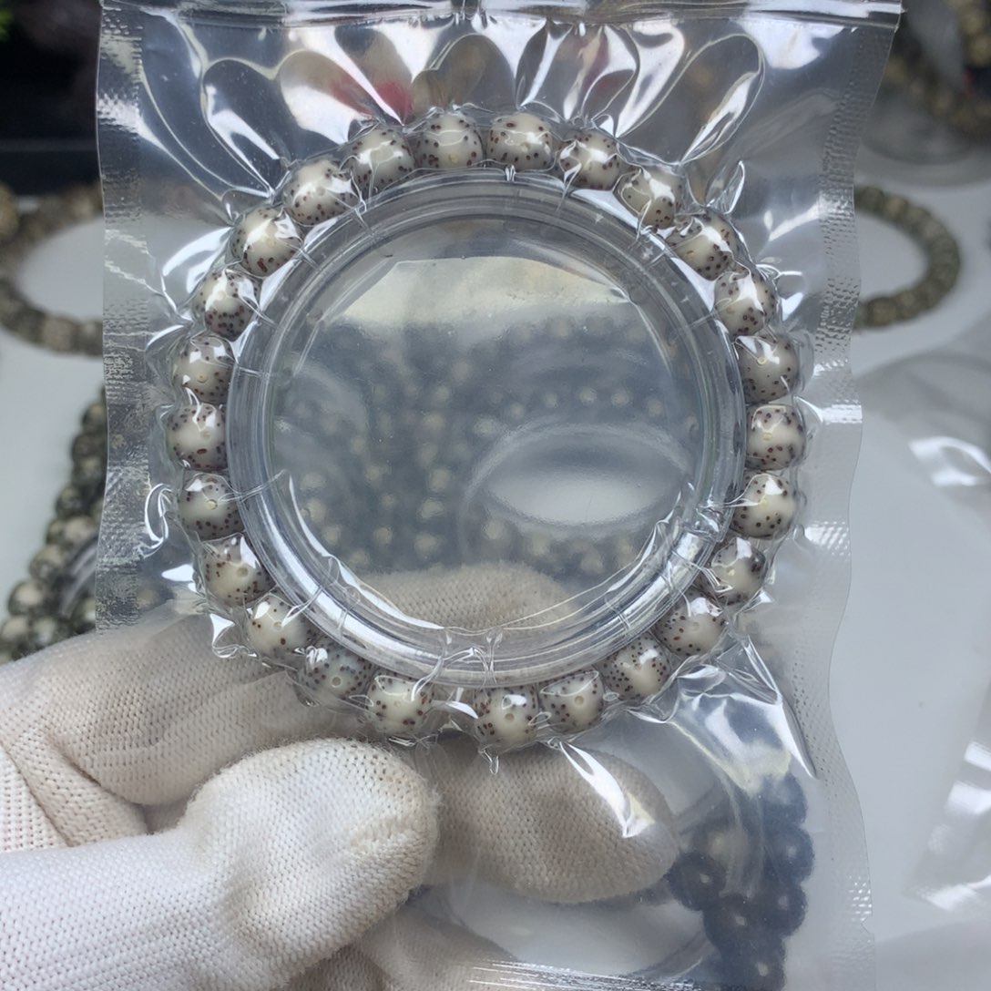 星月菩提吊坠15号冰透灰9×8