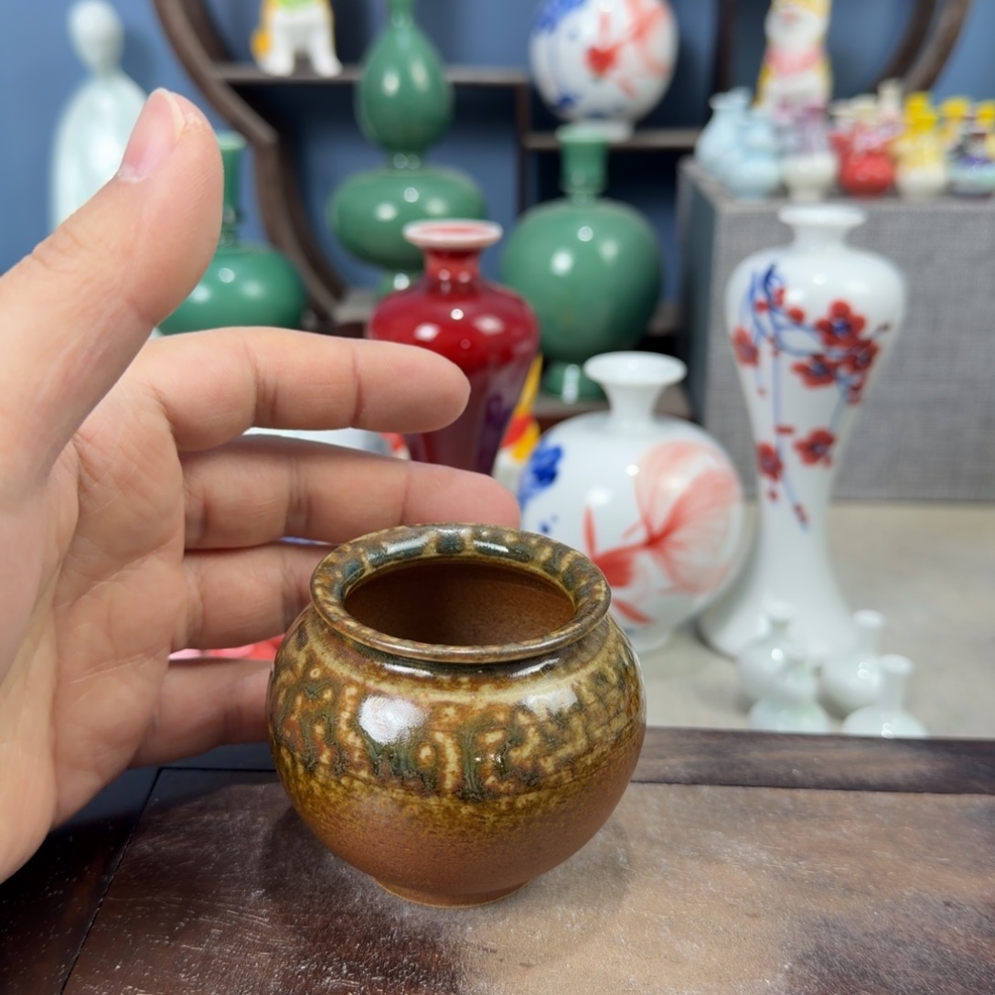 陶瓷手工小花器摆件