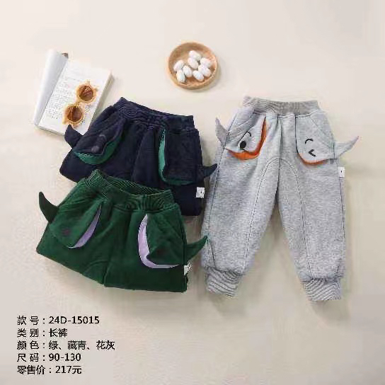 【小豆叮专属宠粉】15015华朵卡通加棉休闲裤