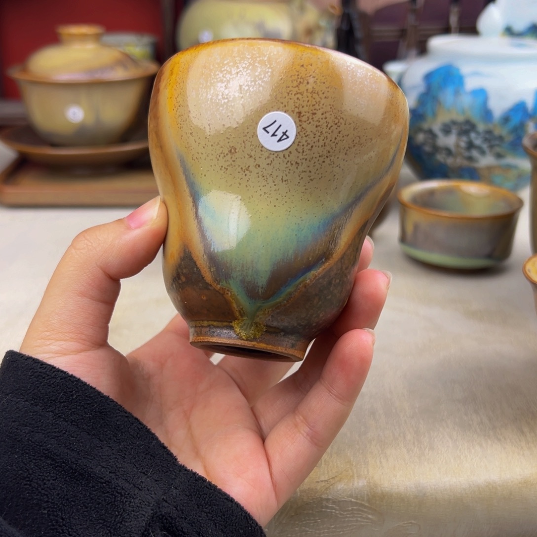 杯纯手工柴烧主人杯