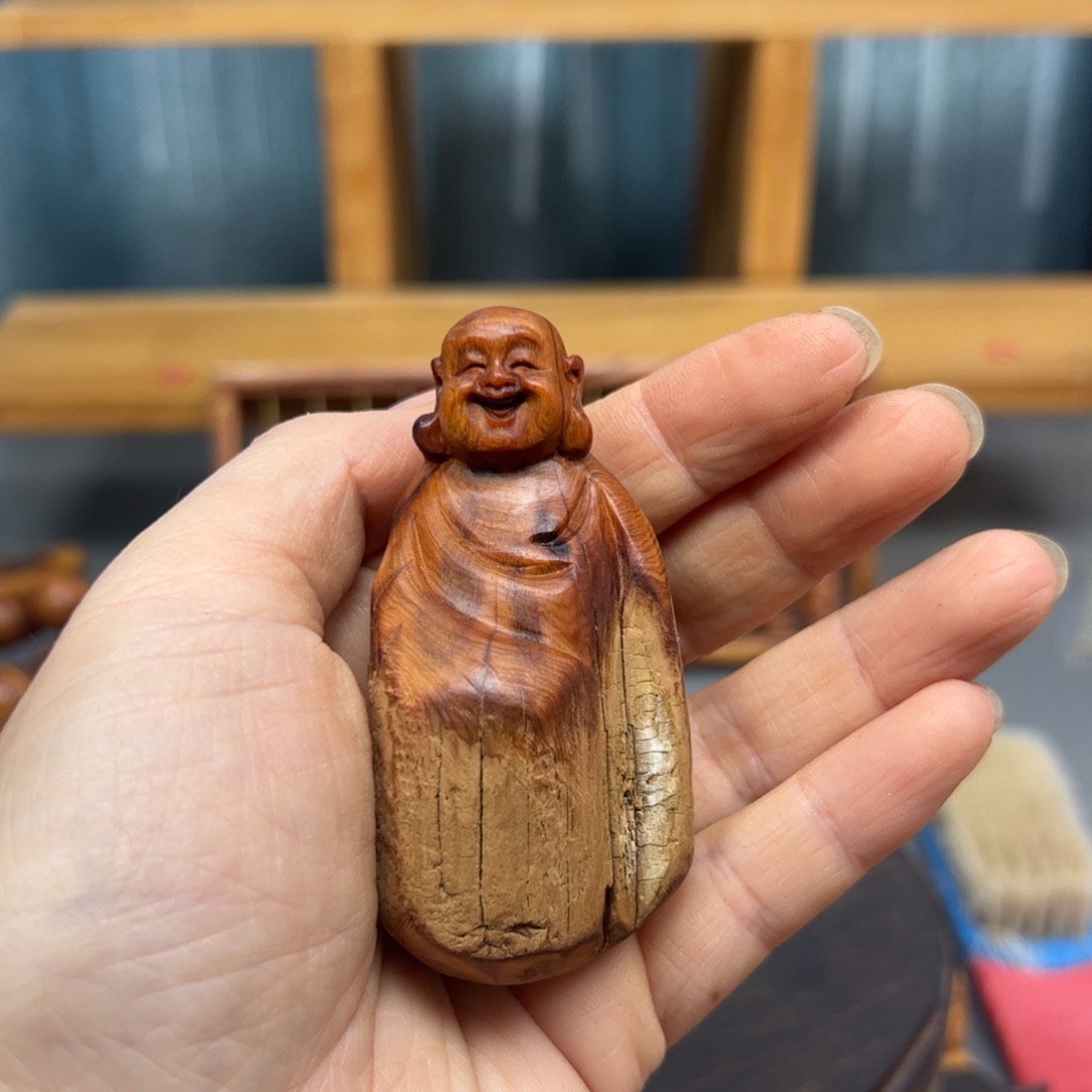 林***肆柏木崖柏木摆件手把件，