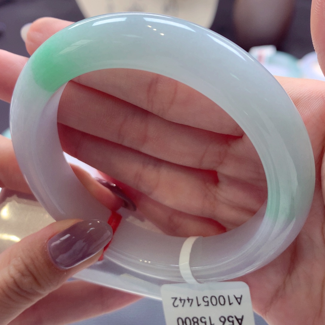 翡翠手镯未镶嵌正圈33（54号）