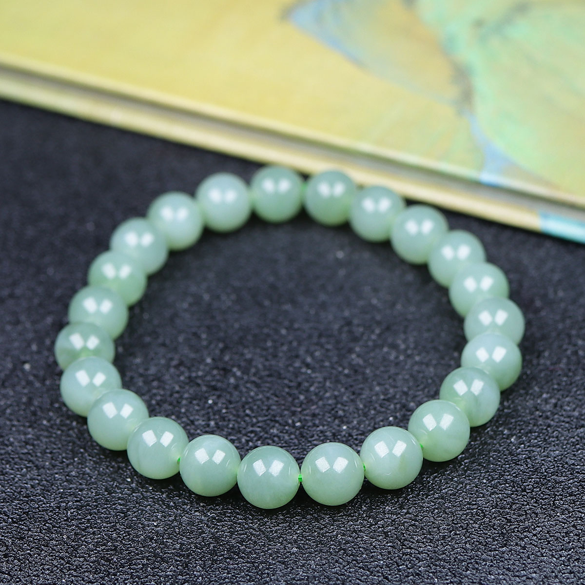 120702和田玉圆珠手串