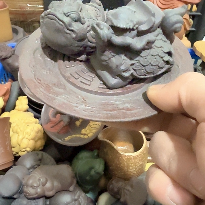 紫砂茶宠雕塑瑕疵茶宠