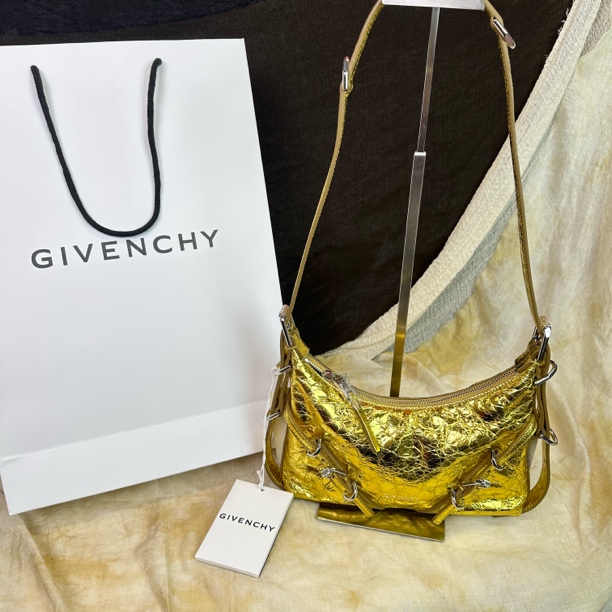 99新 Givenchy/纪梵希 金色voyou单肩斜挎包