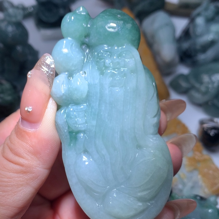 翡翠未镶嵌颈饰保真天然A货翡翠