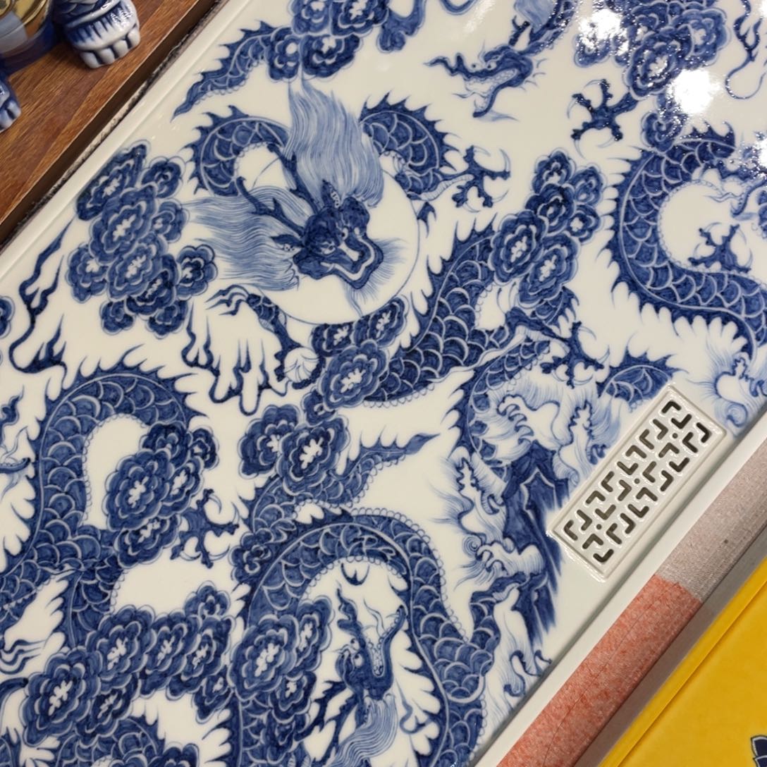 雪***洋景德镇陶瓷手工手绘