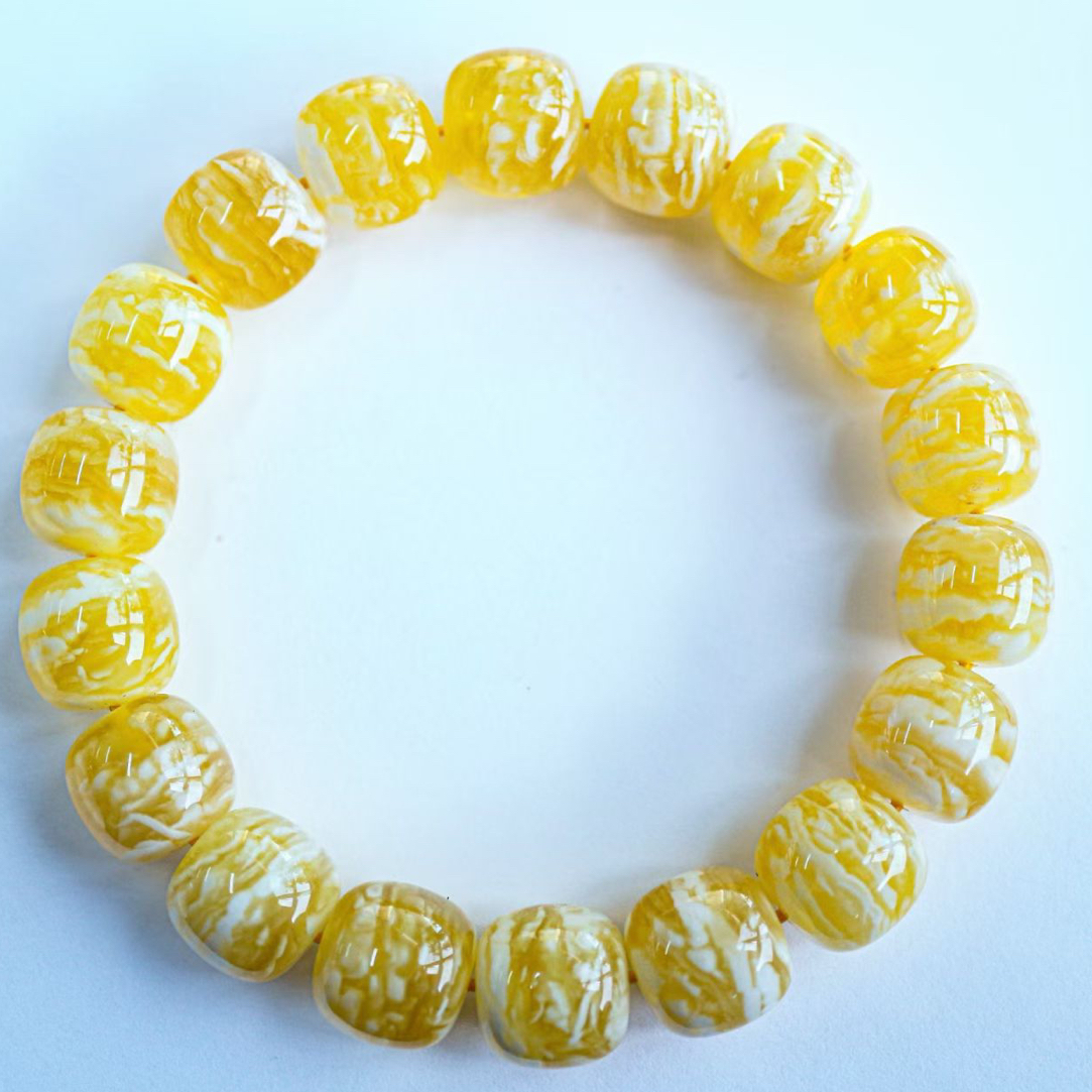 同料13m俄料虎皮老型橘底千层雪，全品无暇24.6克