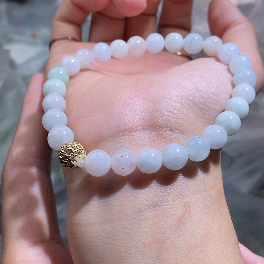 未镶嵌手串翡翠珠链