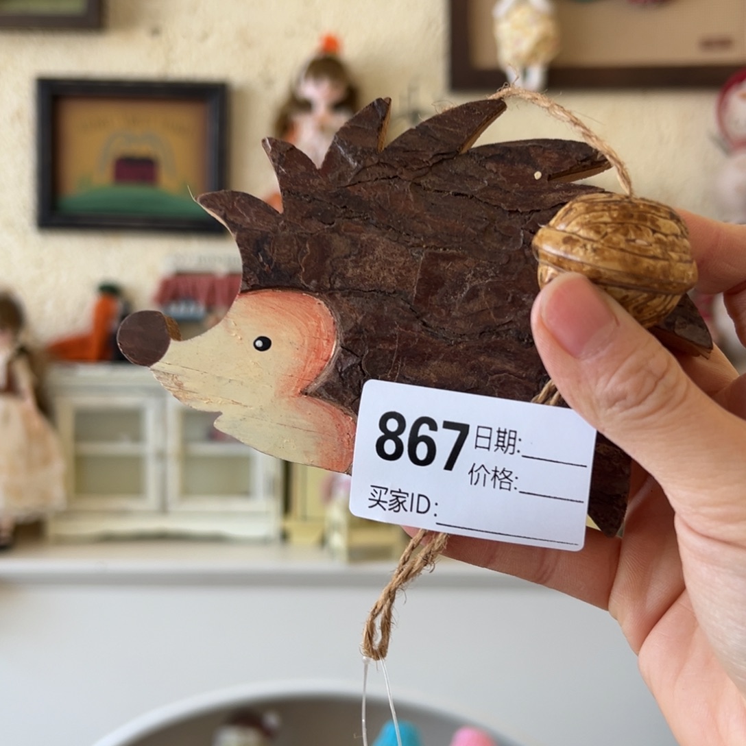 木默认微瑕微脏！外贸样品摆件挂件867