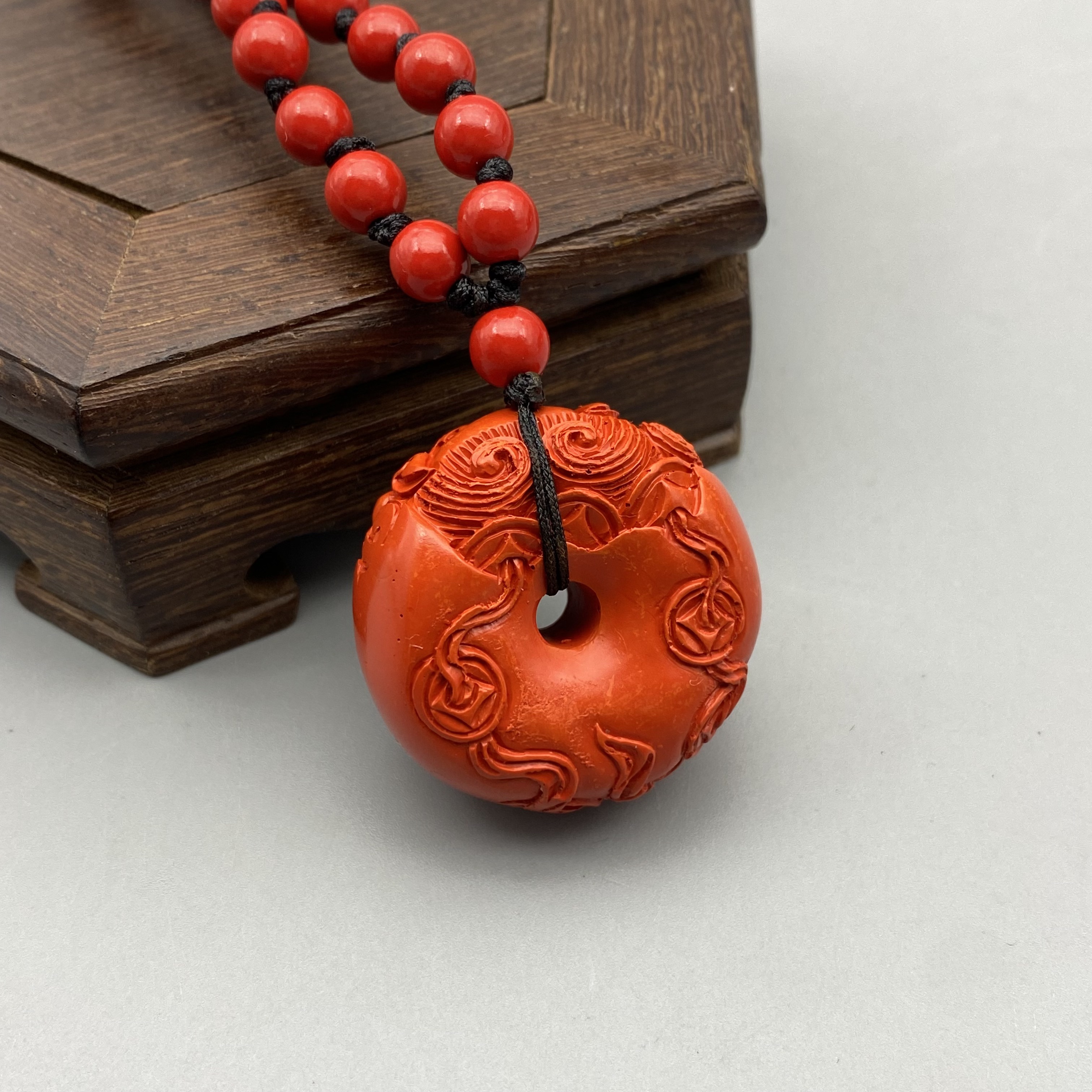 含辰砂工艺品HD267-红色创意吊坠