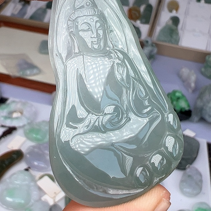 颈饰未镶嵌翡翠缅甸翡翠吊坠
