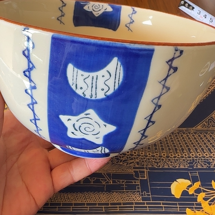 瓷S12翻墙绘面碗哈哈