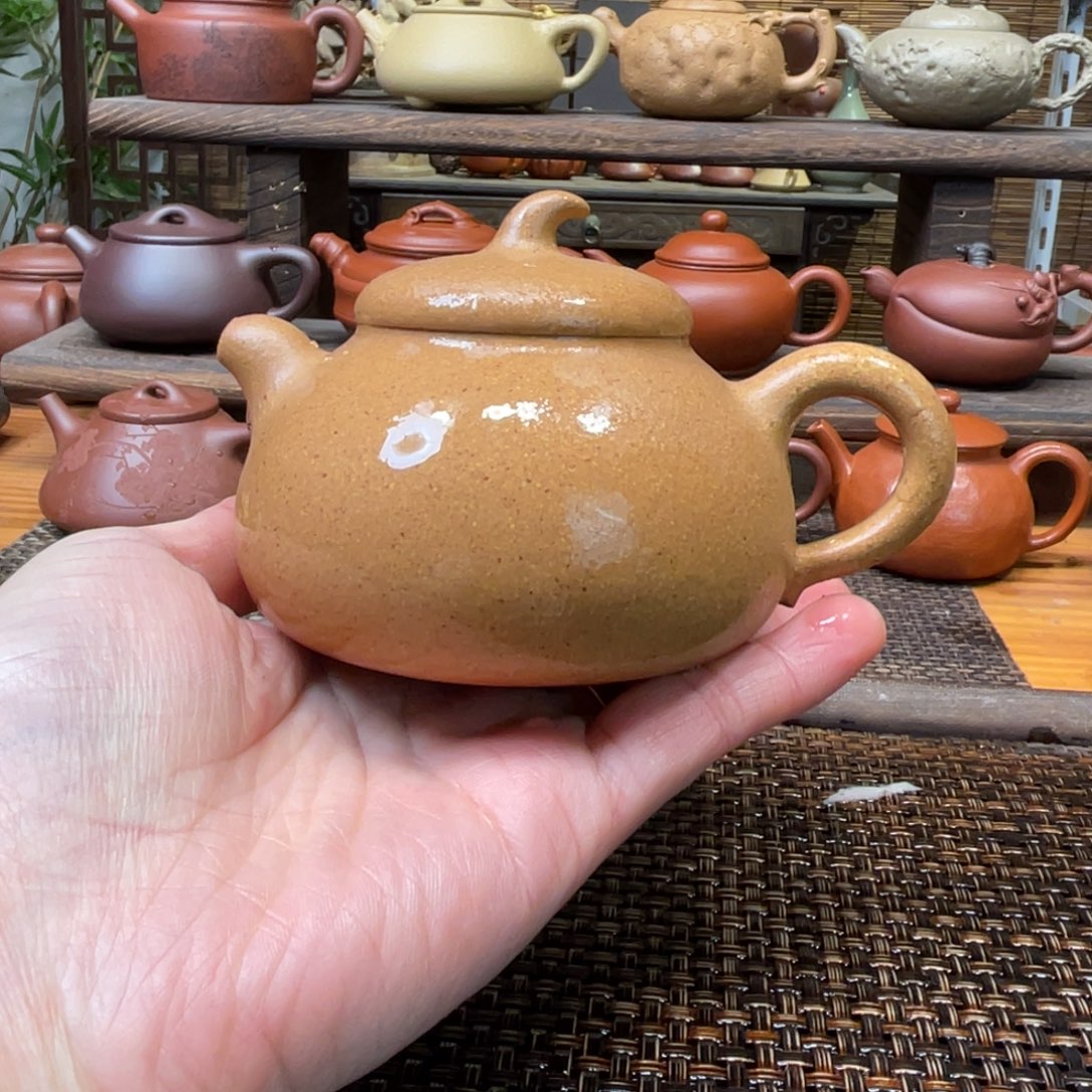 紫砂茶壶宜兴原矿紫砂手工制210