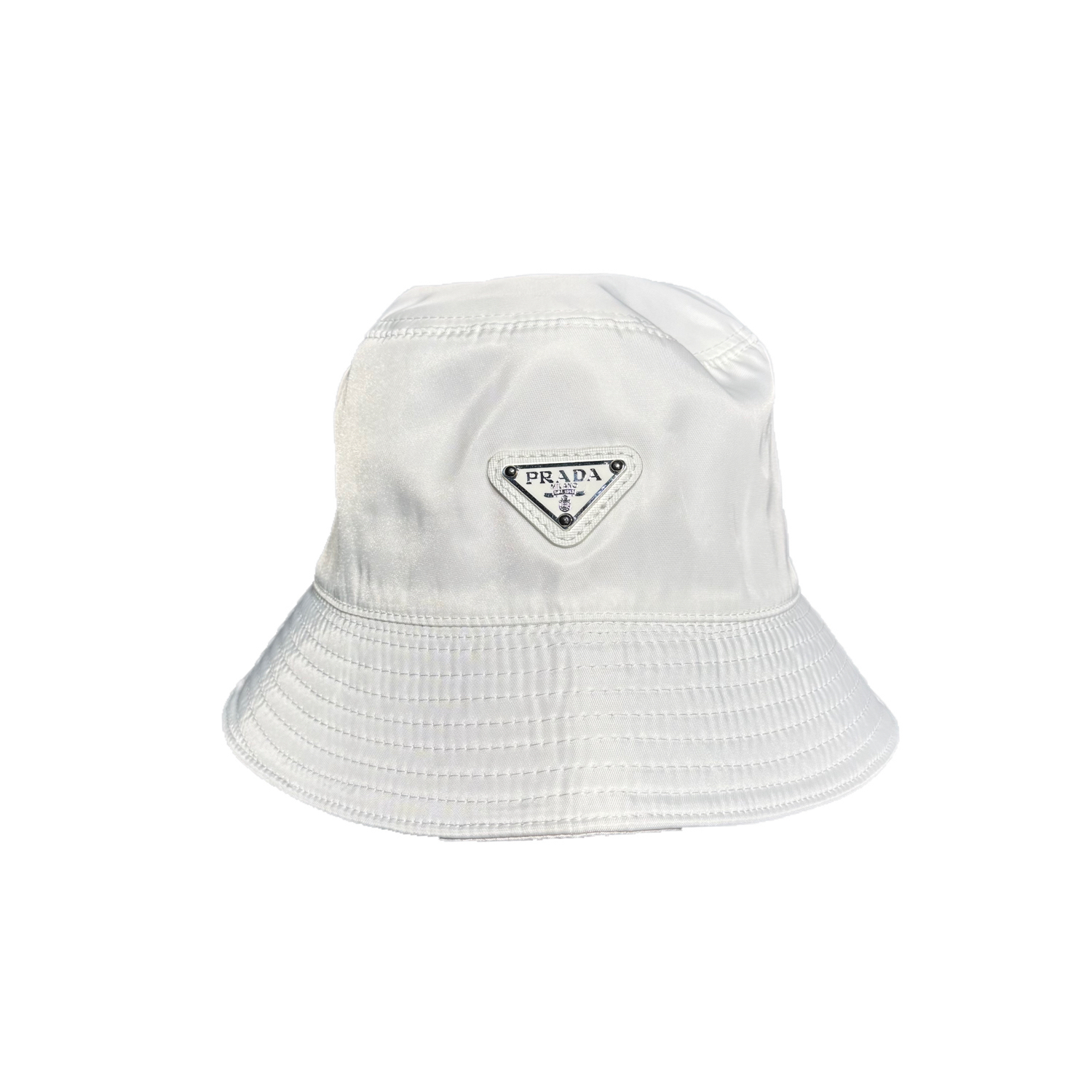 未使用 Prada/普拉达 Prada角钢标尼龙渔夫帽/工价5500/编10404