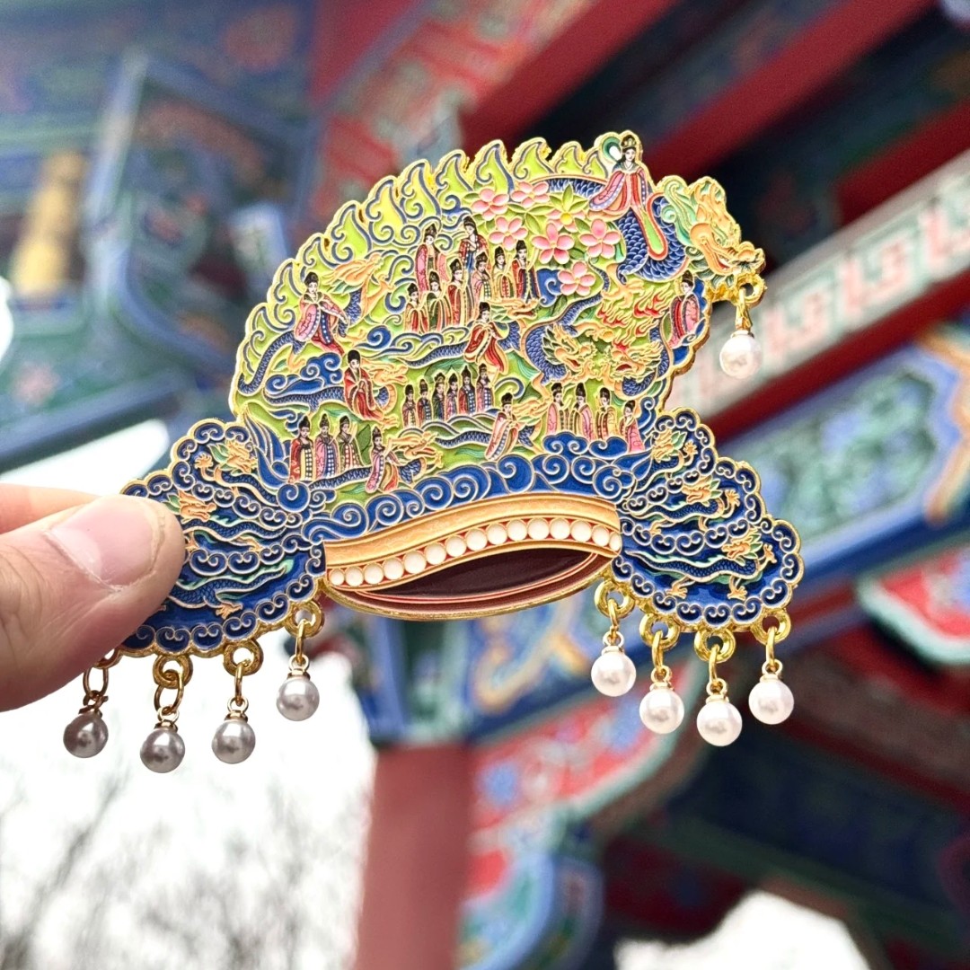 宋朝皇后凤冠冰箱贴皇帝冕冠冰箱贴开封文创旅游纪念品文创冰箱贴