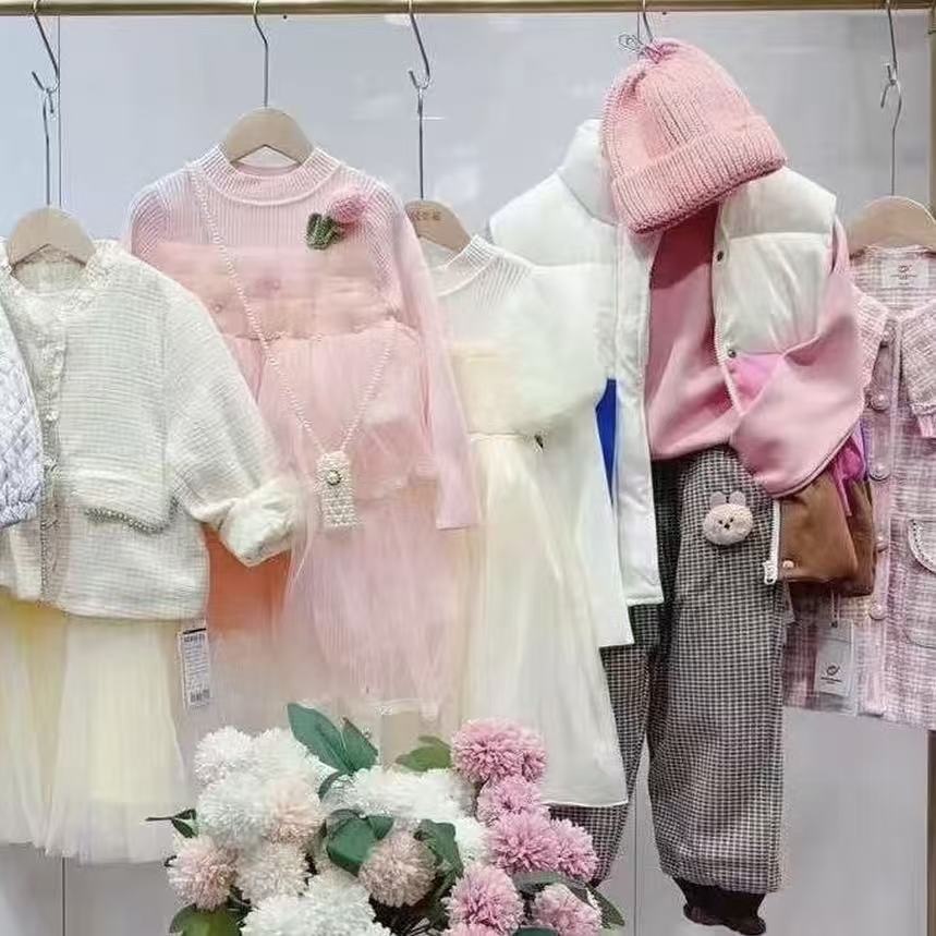 A4846#CYX-TJ-H120725童装蓝色裤子