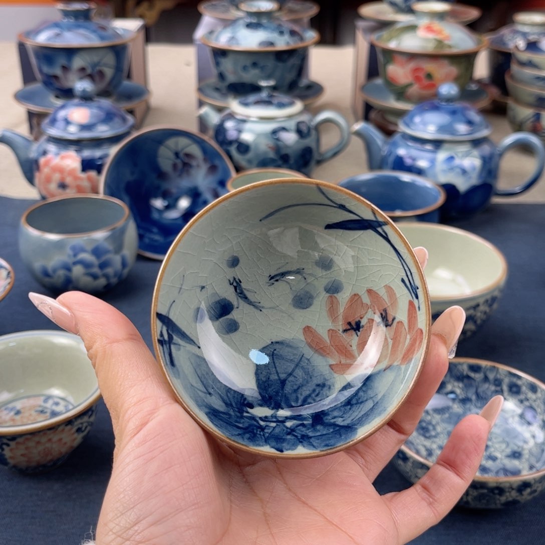 杯景德镇手绘手工茶具
