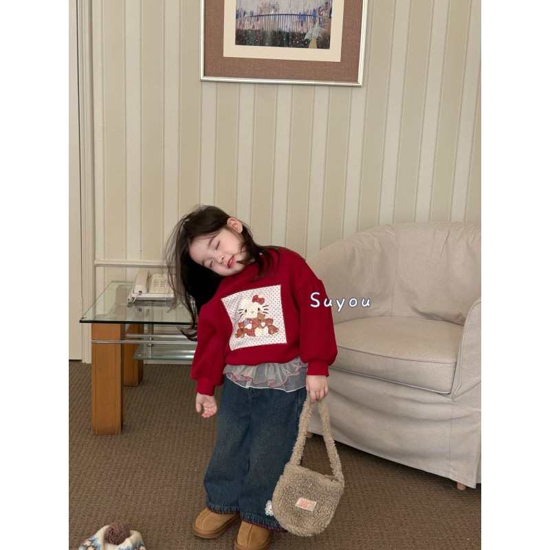 【深秋清仓NO退换】 苏右 儿童加厚保暖毛衣宝宝针织衫秋冬款可汉服