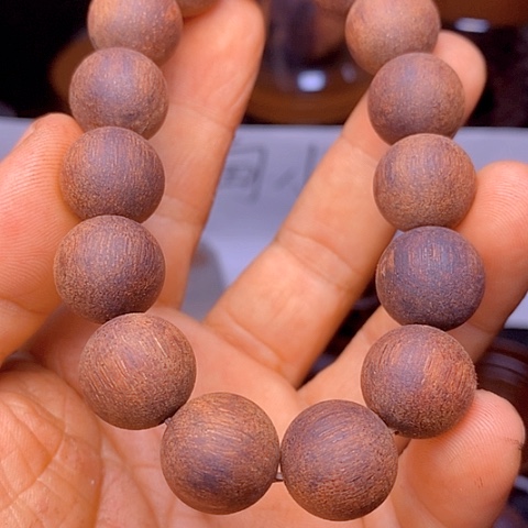 平***歌木1.5缅甸小叶降真香黄油结晶手串