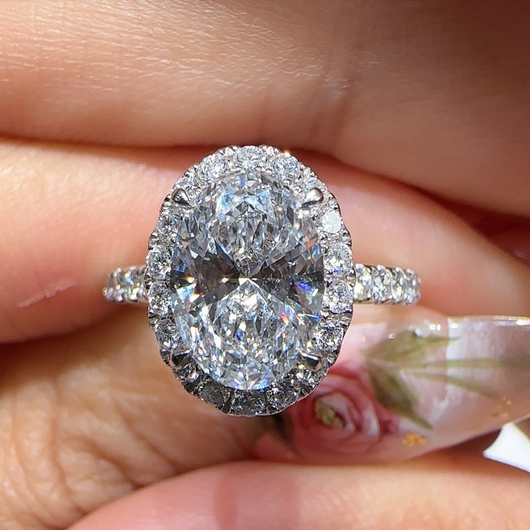 【闪购商品】实验室培育钻石18K金镶嵌@@00026821