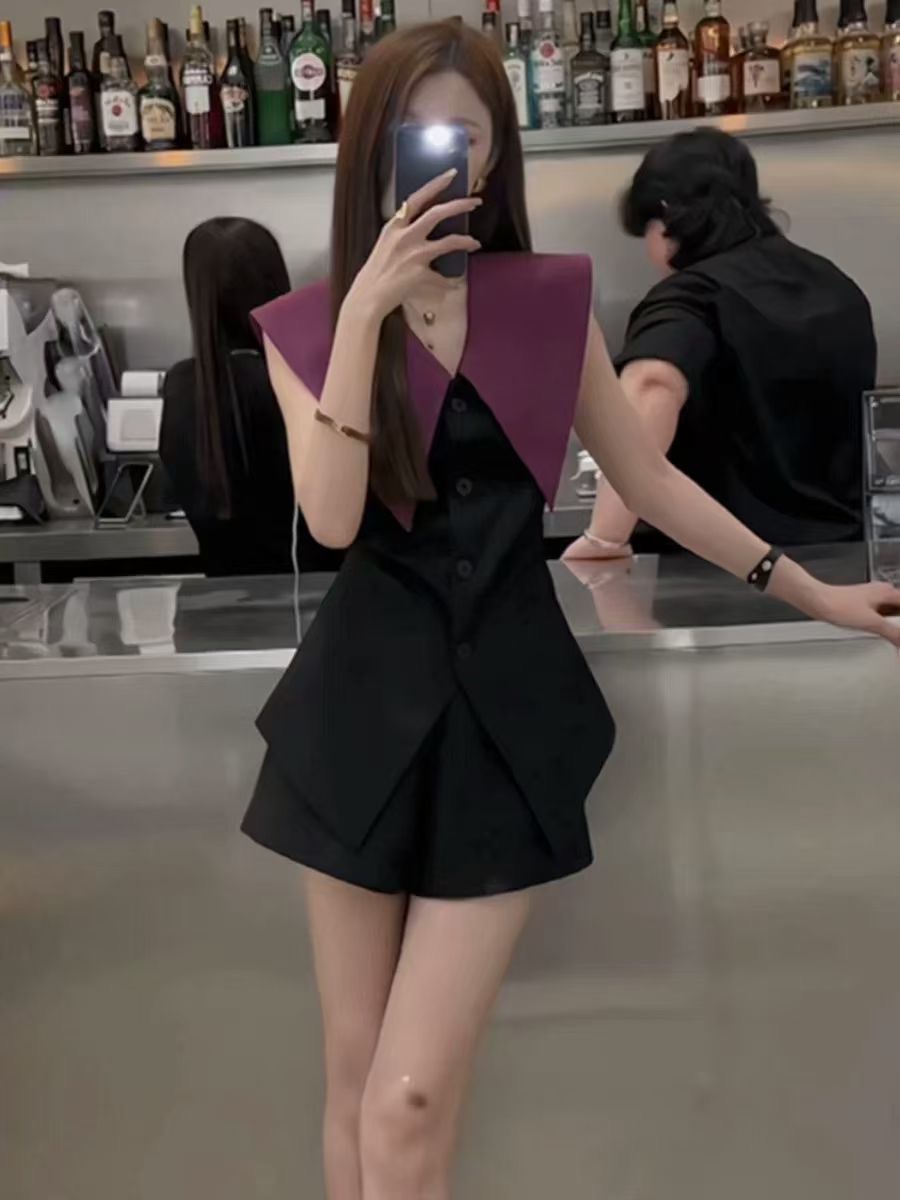 上衣显瘦女装连衣裙时尚套装抹胸衬衫气质名媛简约通勤设计师