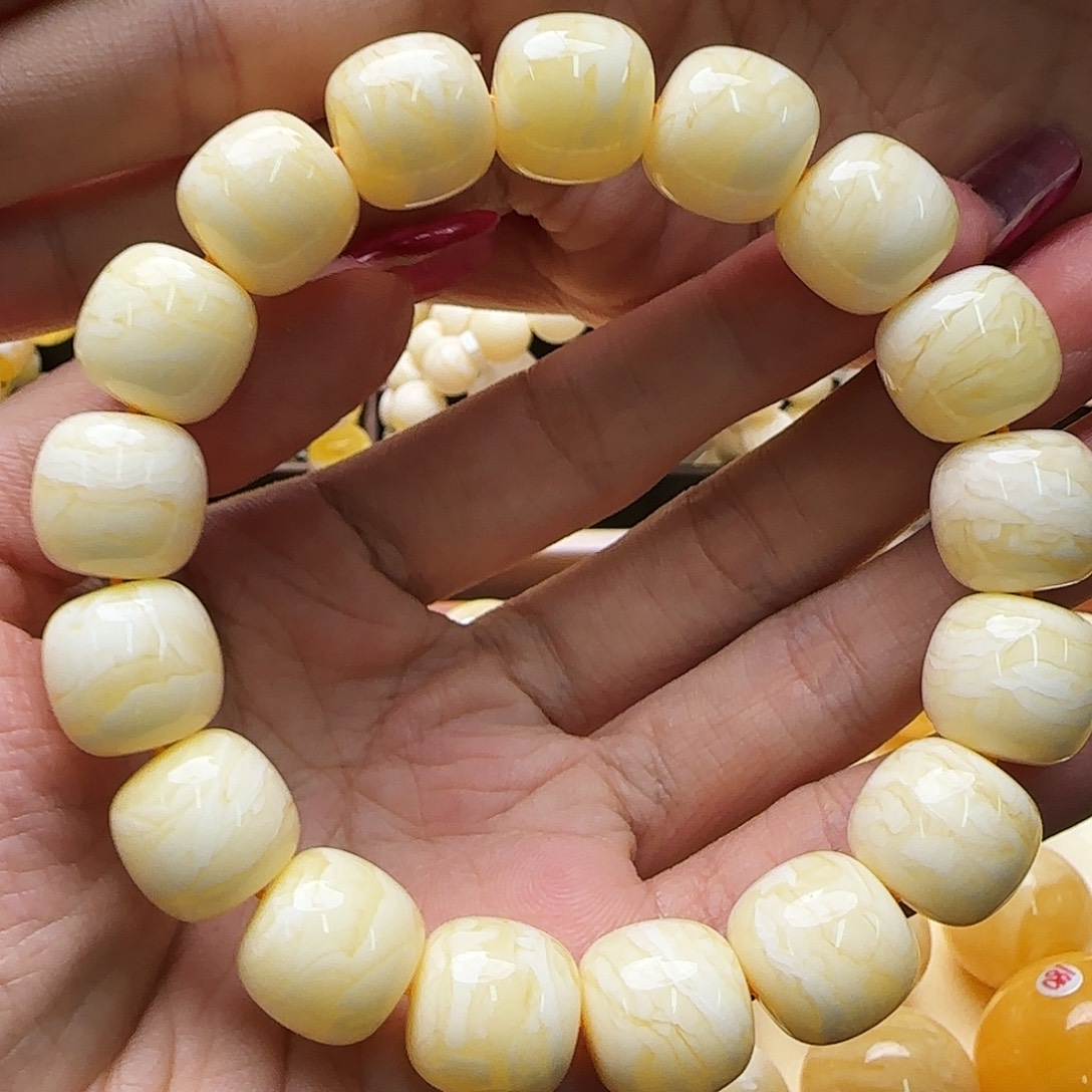 琥珀未镶嵌手链蜜蜡手串