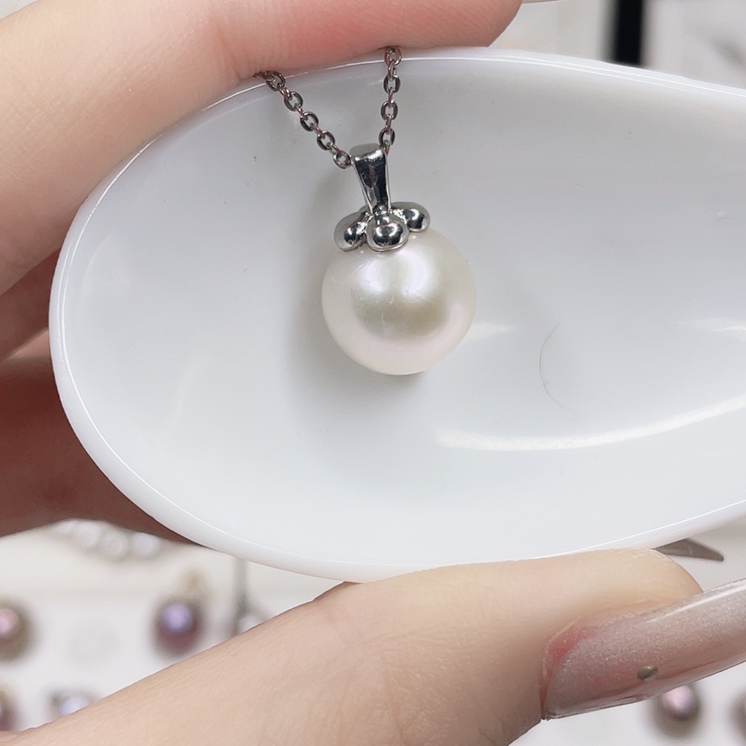 合金淡水珍珠吊坠(赠链)