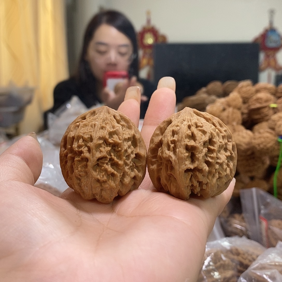 把件文玩核桃38野牛