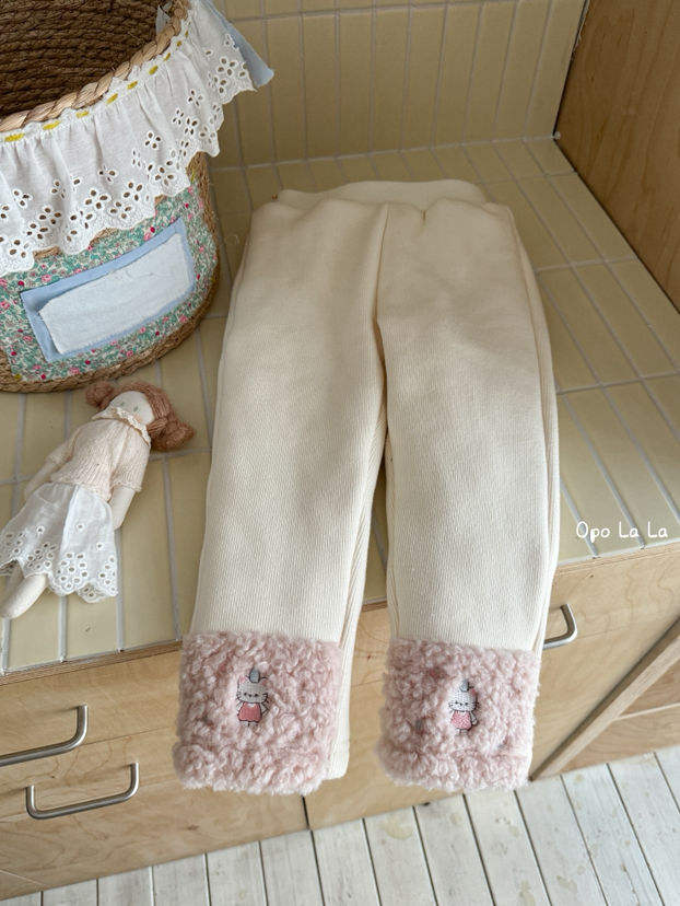 2025冬季新款女童刺绣kt猫百搭蚕丝打底裤77189