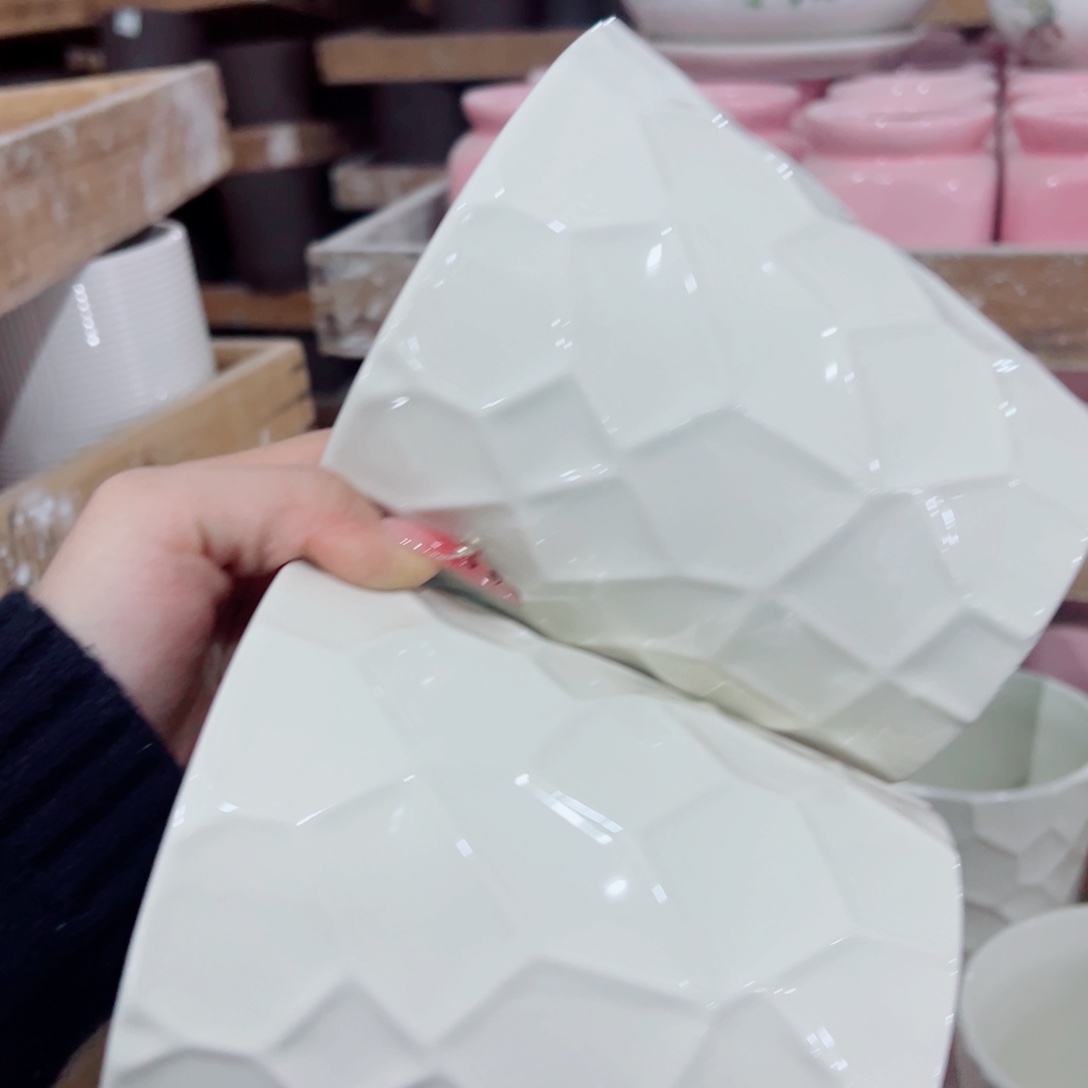 有孔，陶瓷花盆满10米包邮发货