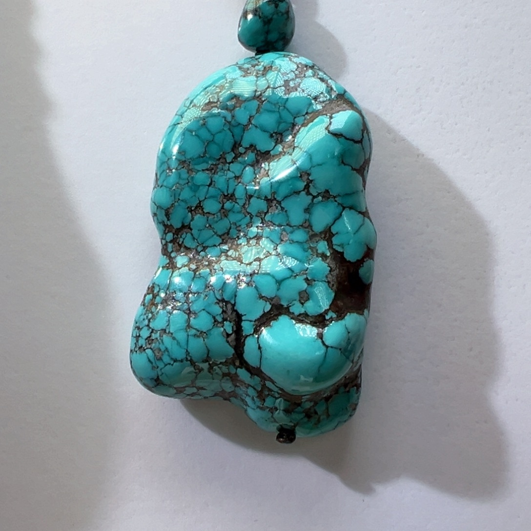 绿松石未镶嵌挂件