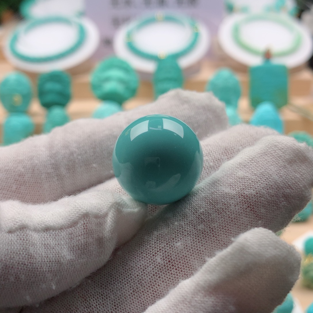 绿松石圆珠未镶嵌