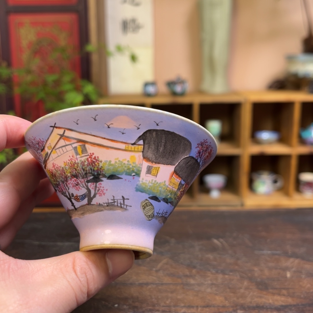 柴烧手工手绘陶瓷