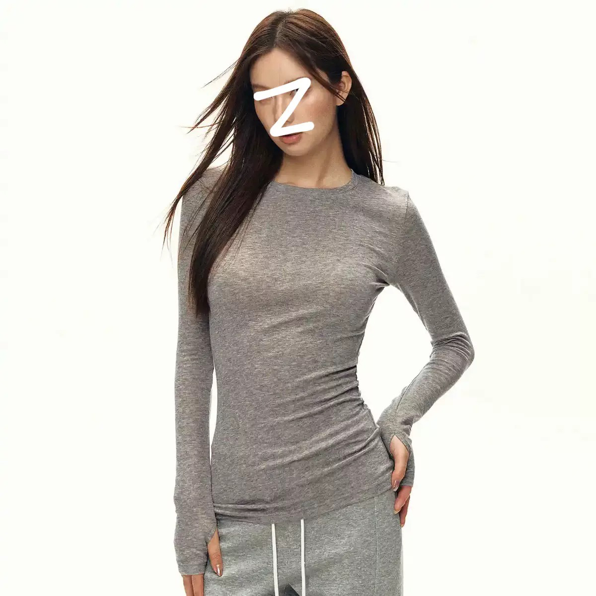 长袖t恤女内搭秋冬新款高级感打底衫修身上衣外穿
