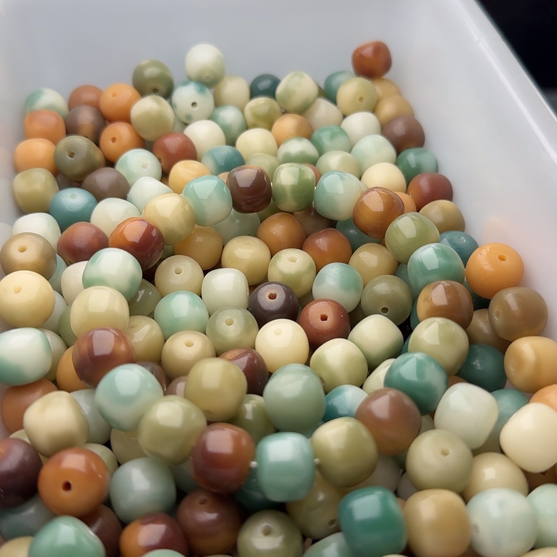 吊坠菩提根/象牙果50 颗花皮多宝桶 12