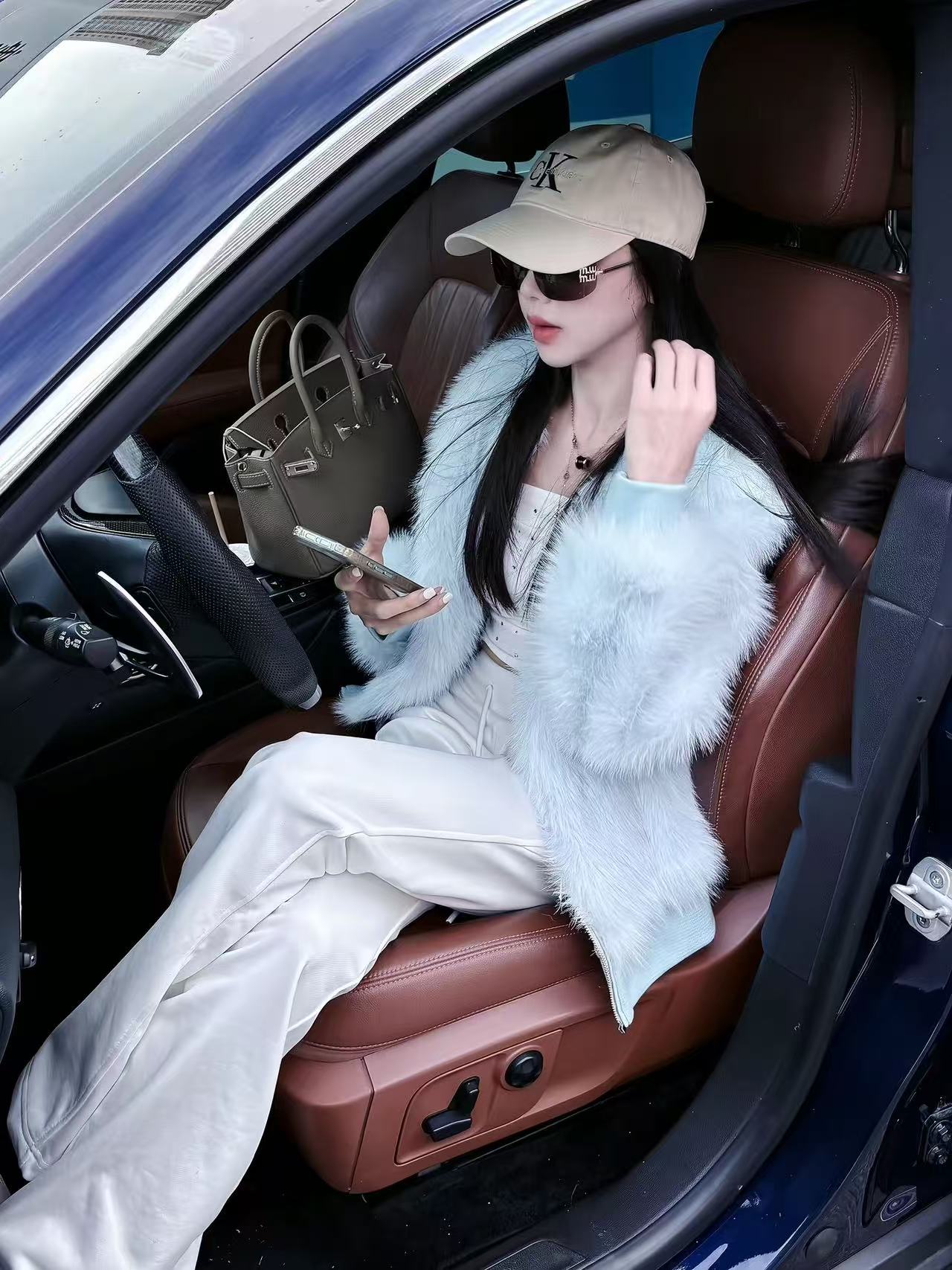 JJ Clothing 冬季新款58018“休闲风”环保毛毛外套 