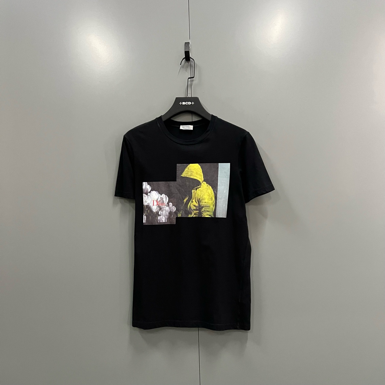 95新 DIOR/迪奥 （bb）海报花卉人物印花短袖 XS码/603363