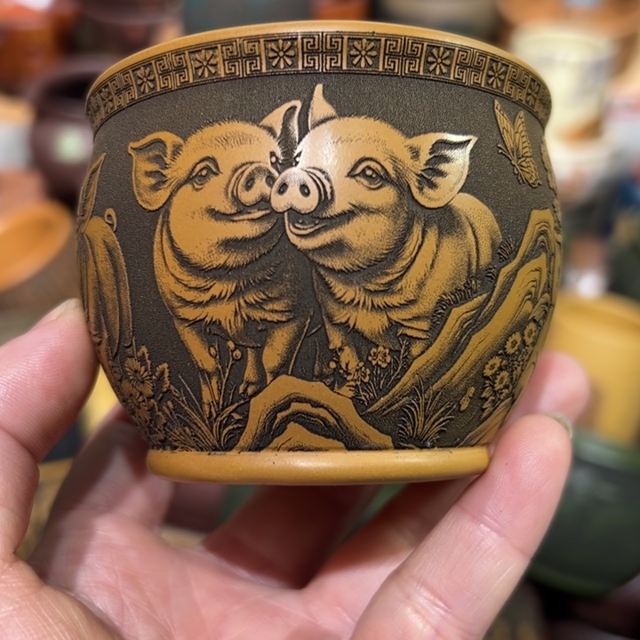 紫砂茶杯宜兴紫砂主人杯