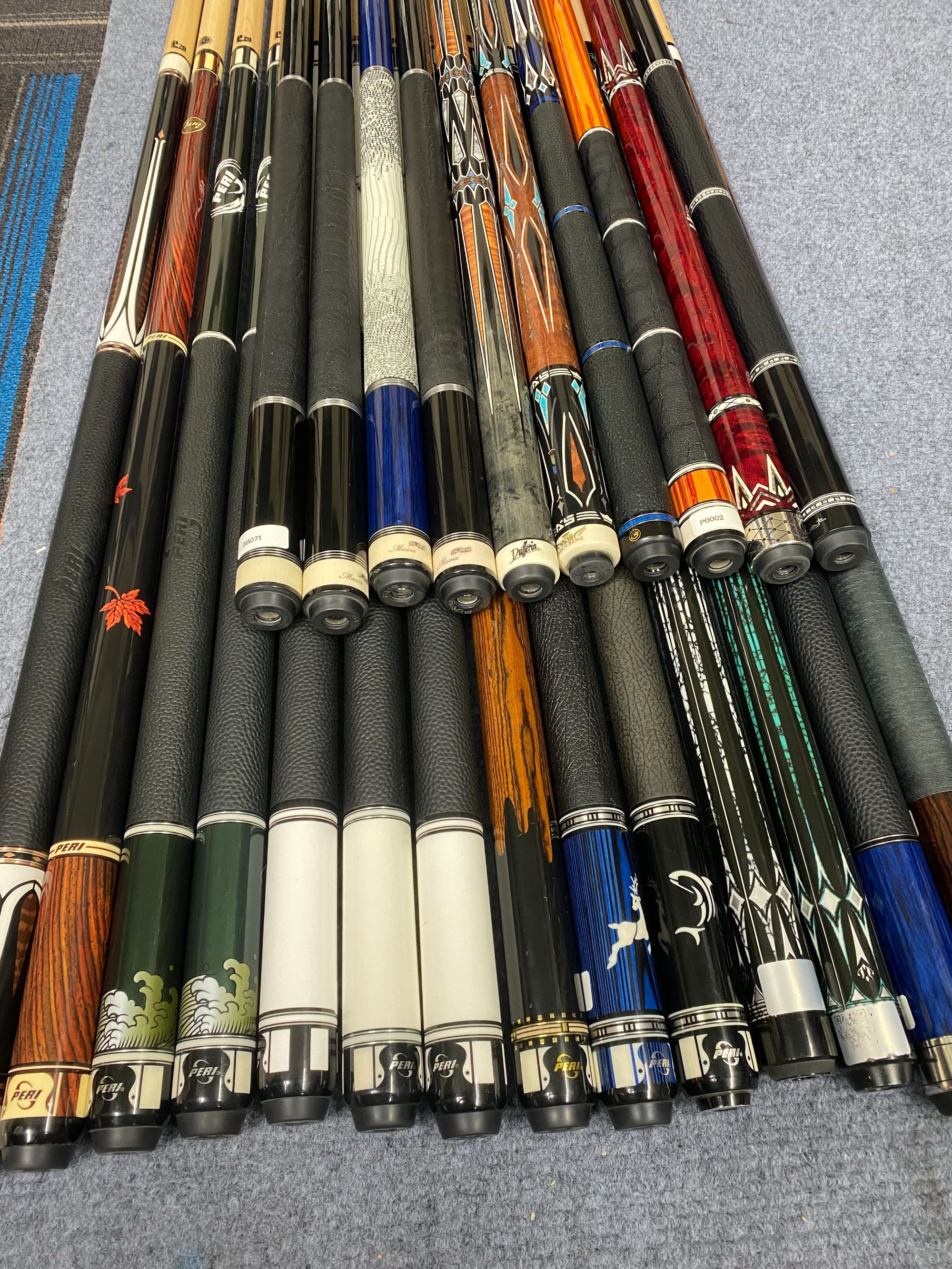 0-3k二手各品牌大头杆打杆黑八球杆大头中式枫木分体中式碳纤维